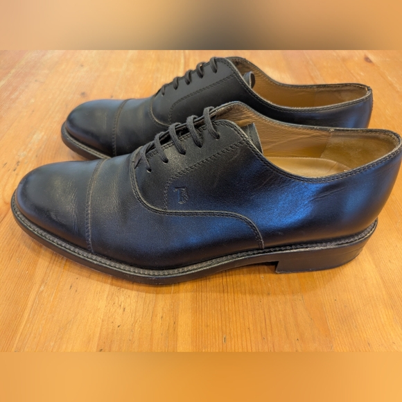 Tod\'s Black Leather Oxford Shoes main image 9